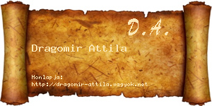 Dragomir Attila névjegykártya